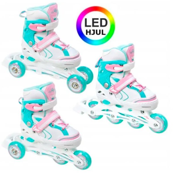 Raven LIA 3-i-1 rullskridskor med LED