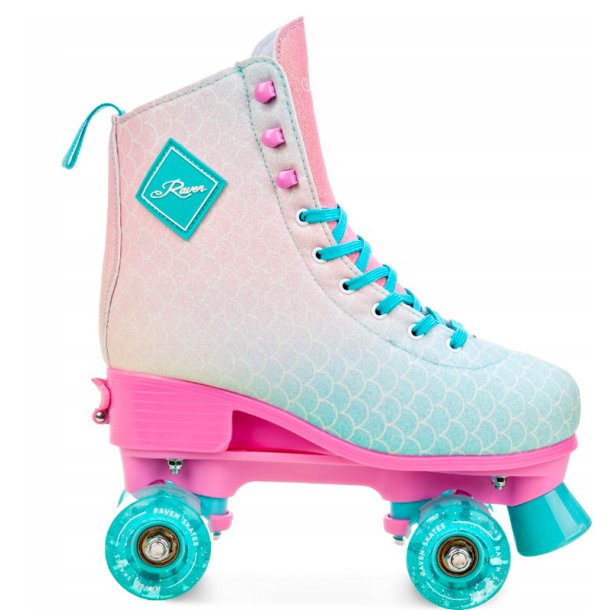 Raven Mides Rosa LED Rullskridskor