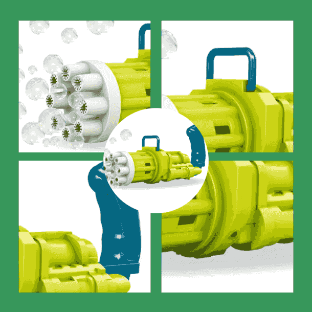 Elektrisk Gatling Bubbelpistol för Barn