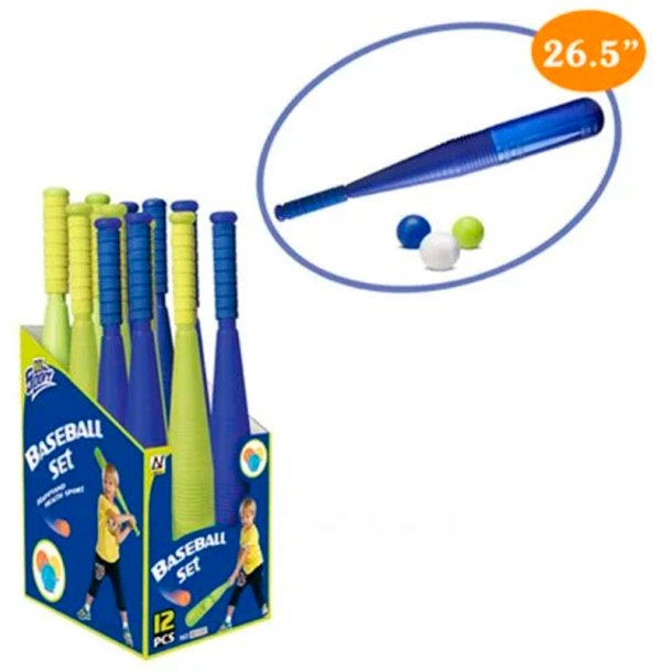 Plastbasebollträ med tre bollar