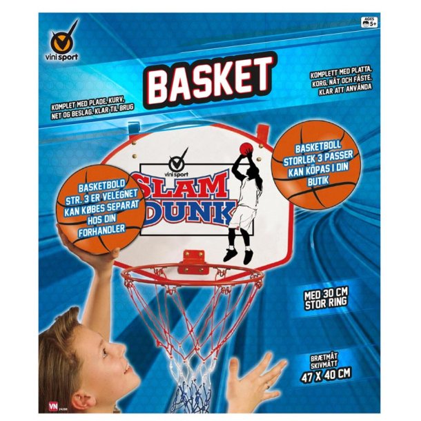 Komplett Basketspel med Tallrik och Korg