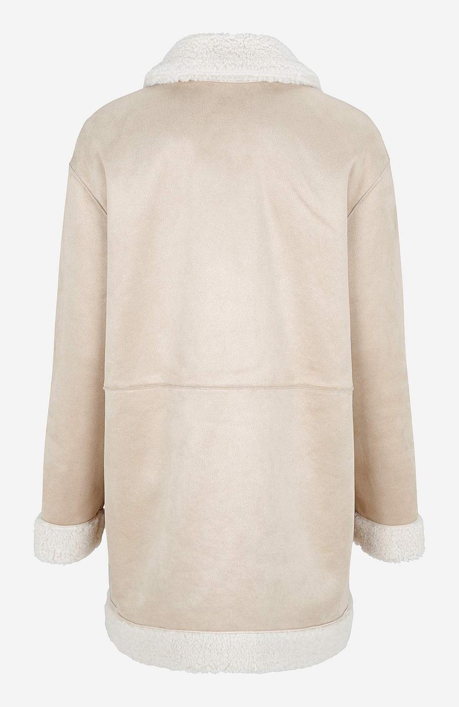 Vändbar offwhite jacka för damer