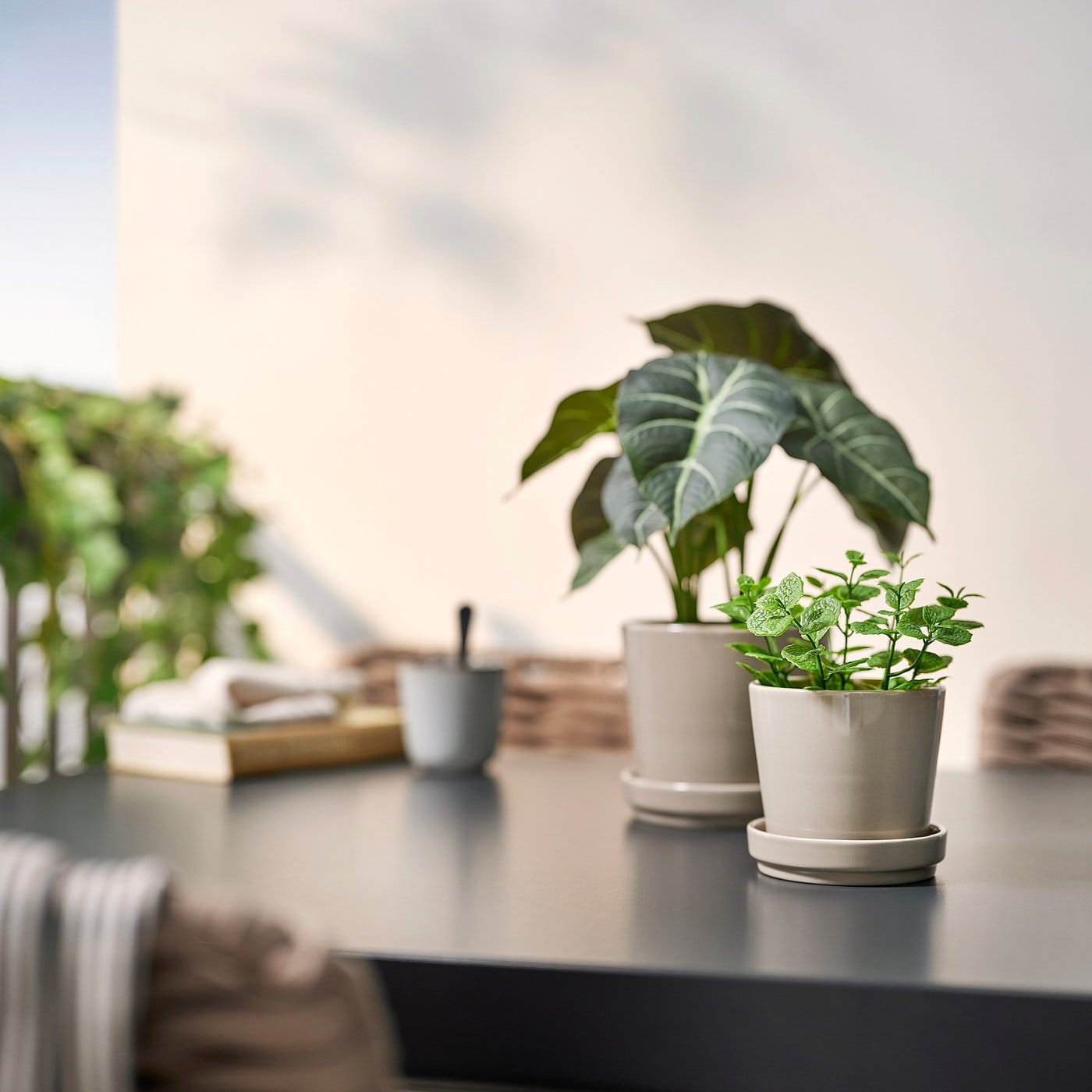 FEJKA konstgjord myntaväxt för hem och trädgård