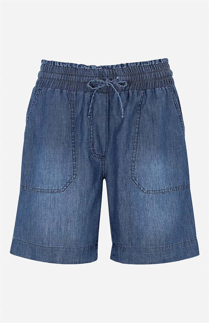 Korta Culottes i Svart Mönstrad Stil