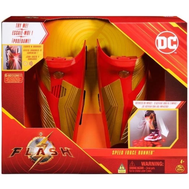 DC Flash Leg-kostym med ljus och ljud