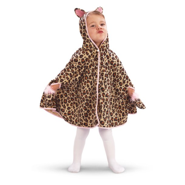 Mini leopardkappa för barn 104 cm