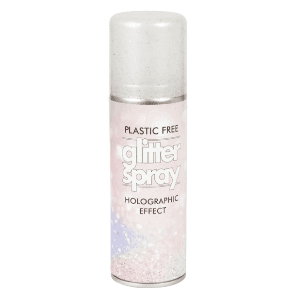 Holografisk glittrande hår- och kroppsspray