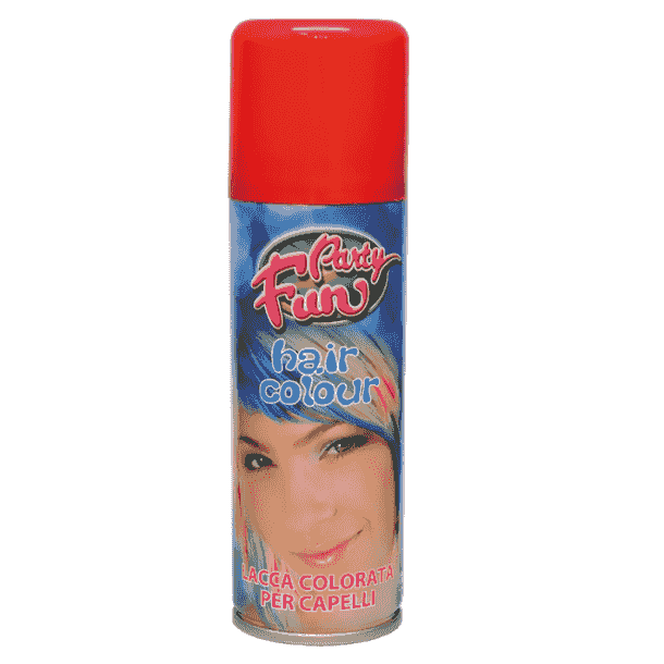 Röd Hårspray 125 ml Festfärg