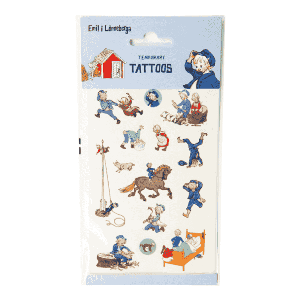 Emil tillfälliga tatueringar för barn