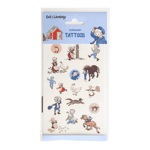 Emil tillfälliga tatueringar för barn