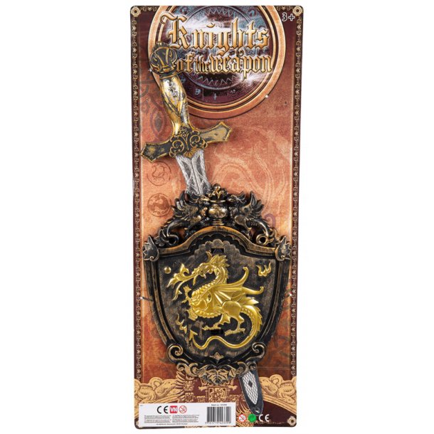 Knight's Sword with Black Shield