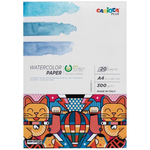 Carioca Plus A4 Akvarellpapper 300g