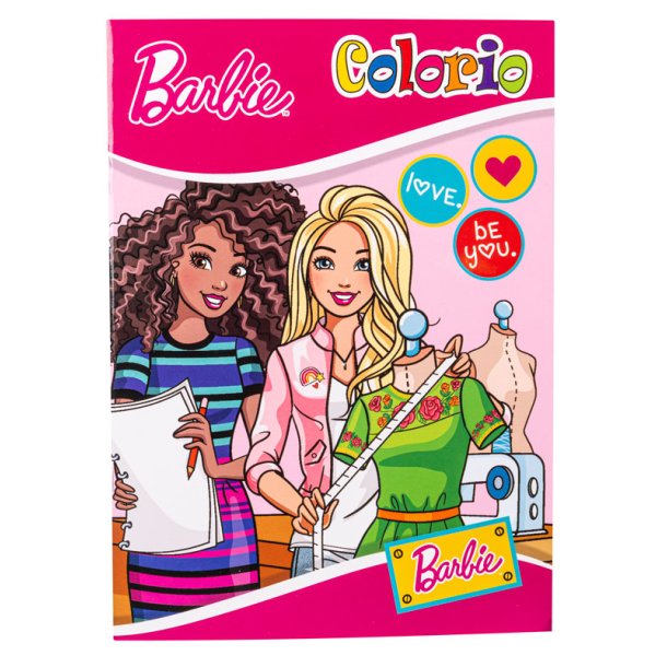 Målarbok med Barbie som designer
