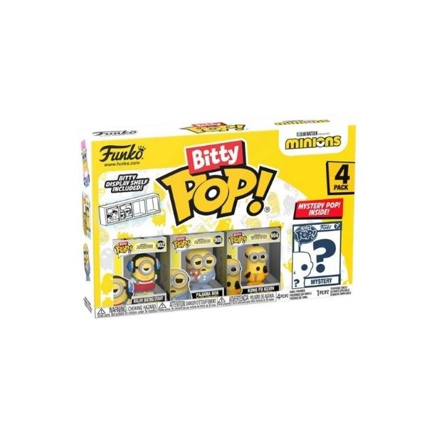 Funko Bitty Pop Minions Rullskridsko Stuart 4-pack