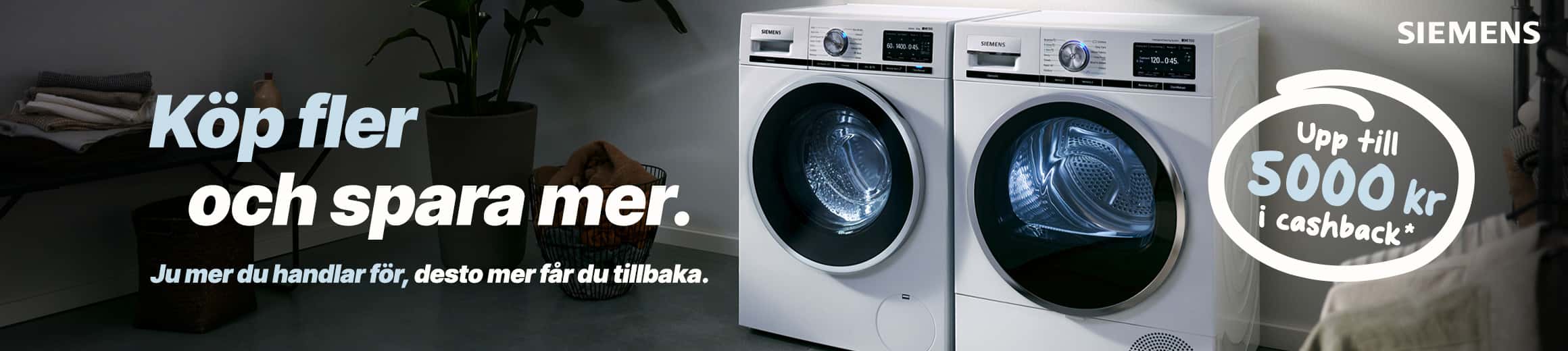 Siemens Cashback Kampanj – Upp till 5000 kr