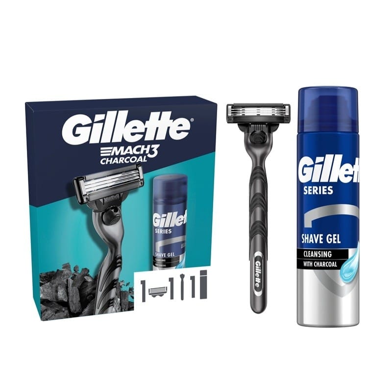 Gillette Mach3 Charcoal Shaving Gift Set