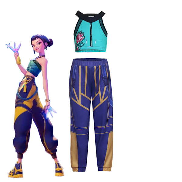 Halloween Demon Slayer Cosplay Kostym för Familj