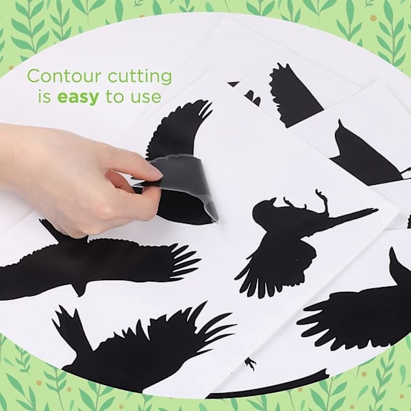 36 st anti-kollisions fönsterdekaler för fåglar