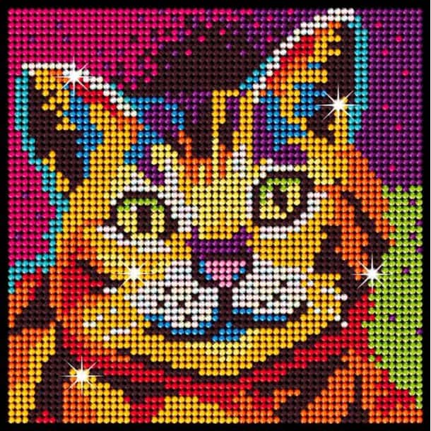 Diamantkonst Katt Kreativa Leksaker