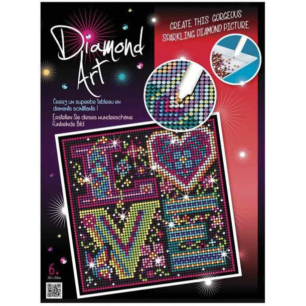 Diamond Art Paljetter med Kärlekstema