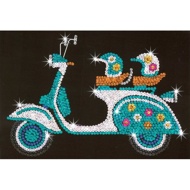 Sequin Art Scooter Paljettkonst Set