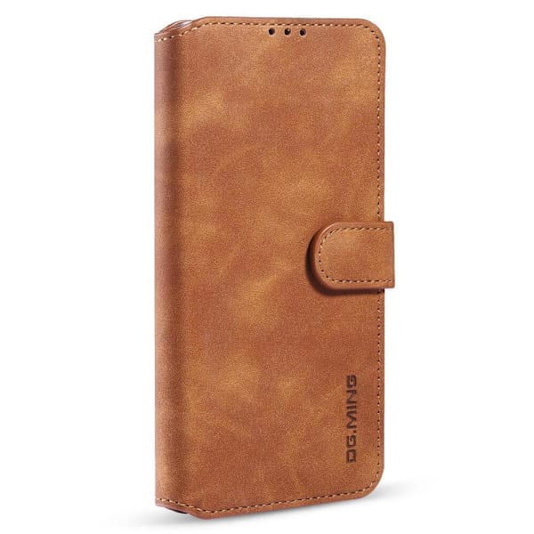 Dgming Retro Plånboksfodral Samsung Galaxy A03s Brun