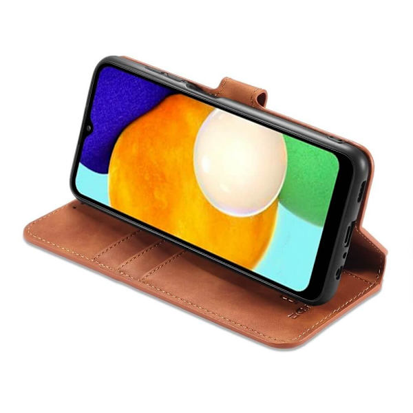 Dgming Retro Plånboksfodral Samsung Galaxy A03s Brun