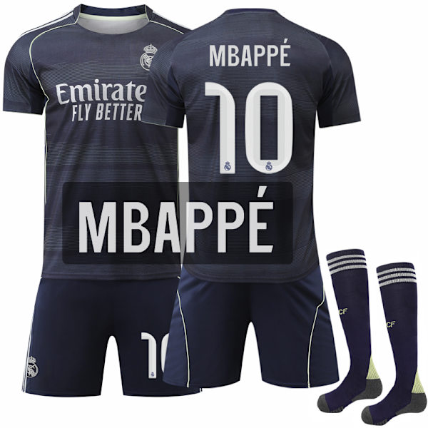 25-26 Real Madrid Bortatröja Kit Mbappé Nr.10
