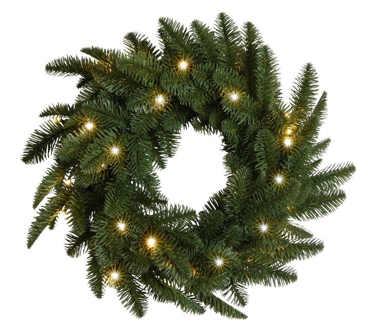 Elegant LED Grankrans Dekoration