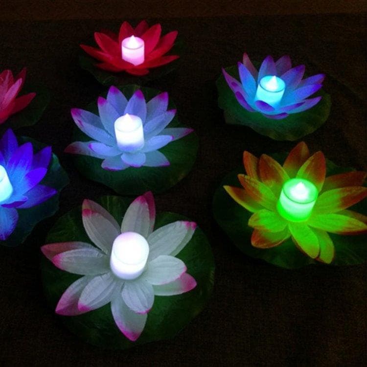 Flytande LED lotusblomma