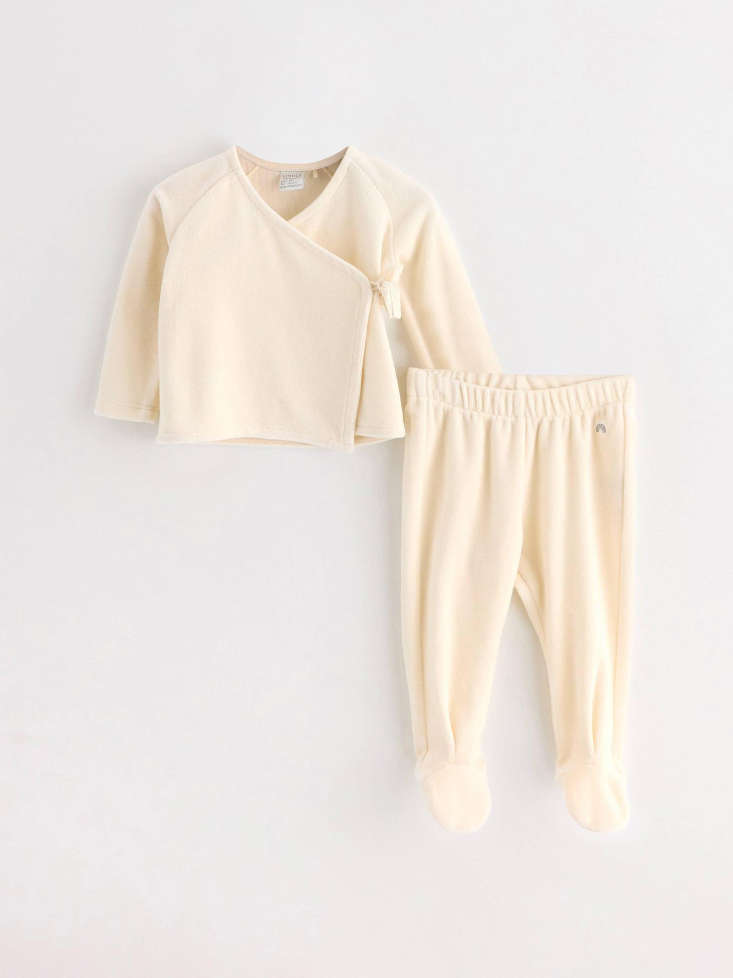 2-pack set i mjukt velourtyg