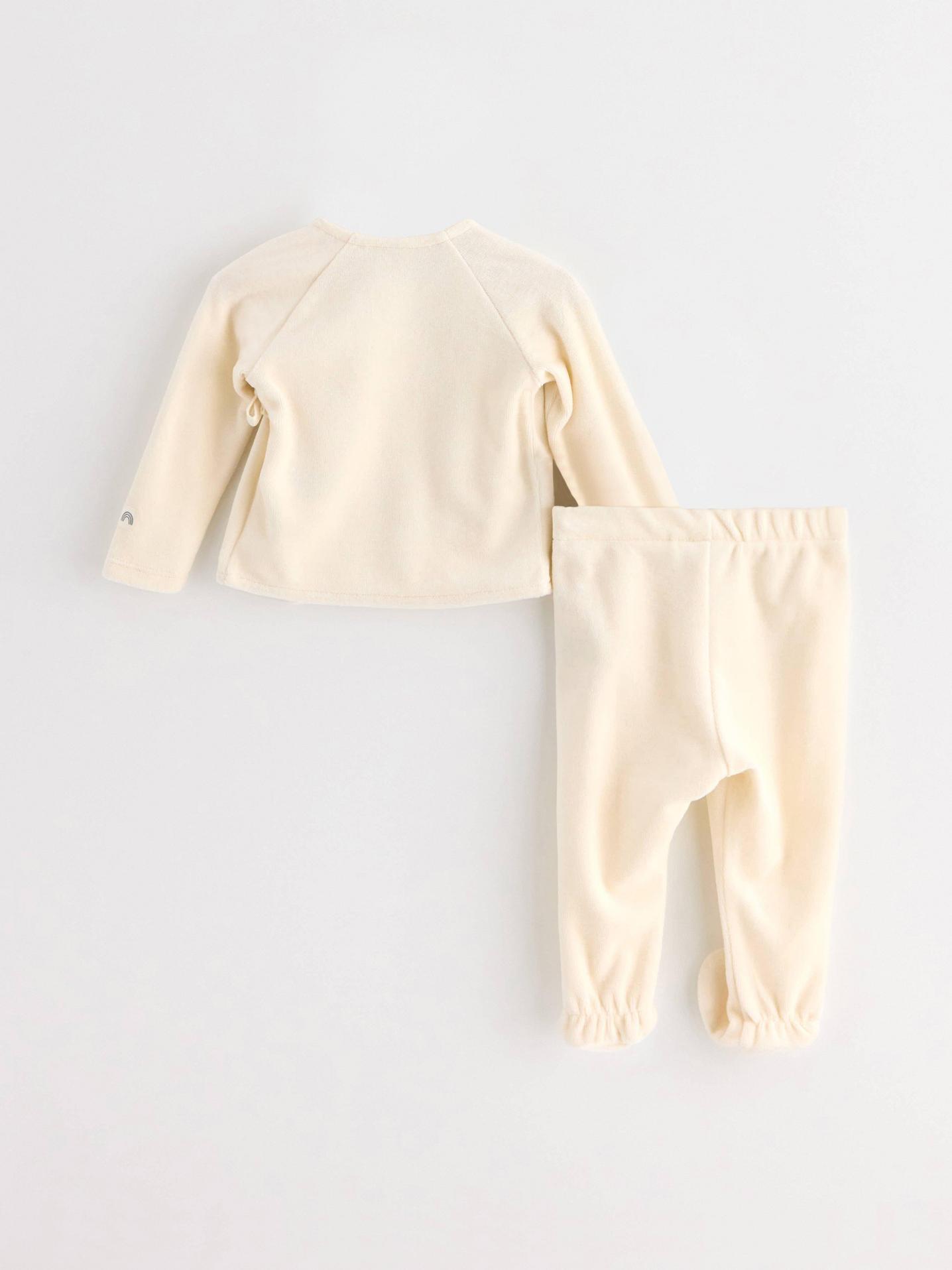 2-pack set i mjukt velourtyg