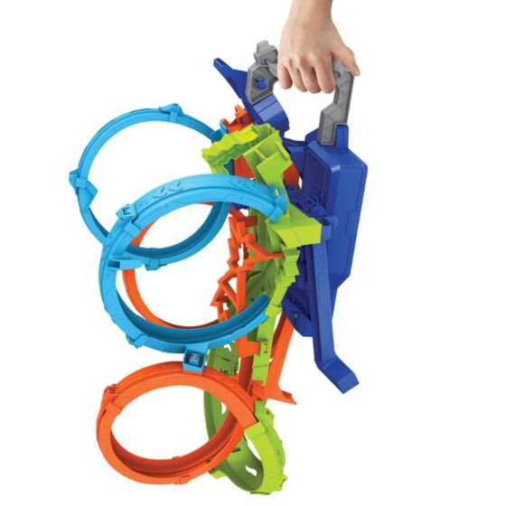 Hot Wheels 4-Loop Hopfällbar Bilbana