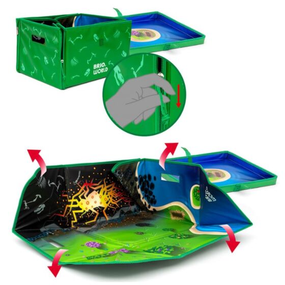 BRIO World Deluxe Dinosaurietåg med Vulkan