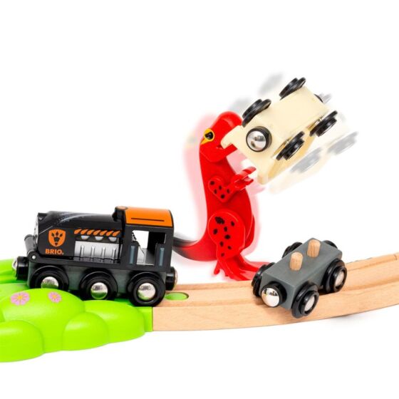 BRIO World Deluxe Dinosaurietåg med Vulkan