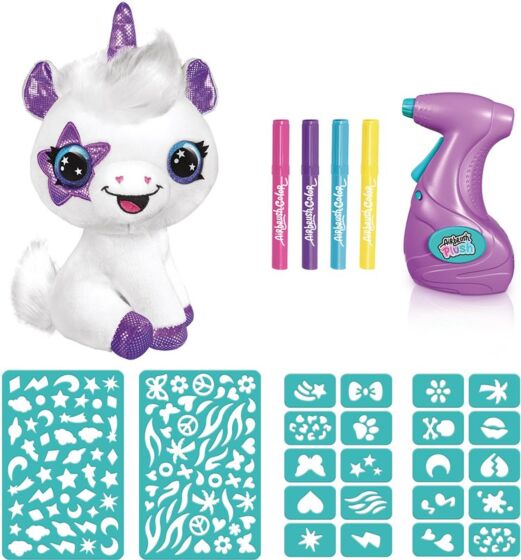 Airbrush Plysch Enhörning Färgläggningsset