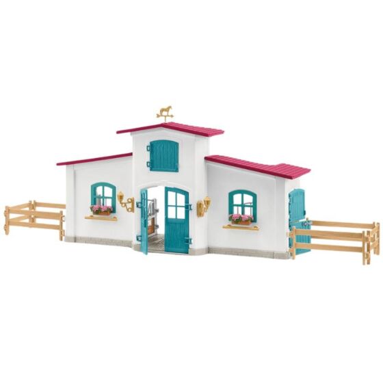 Schleich Horse Club Stall med Tillbehör