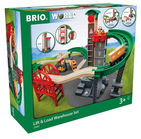 BRIO World Lyft och Last Lager Set