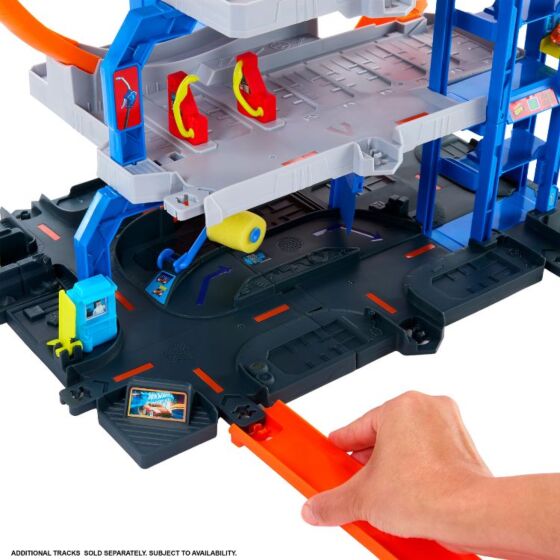 Hot Wheels City Mega Loop Garage Lekset