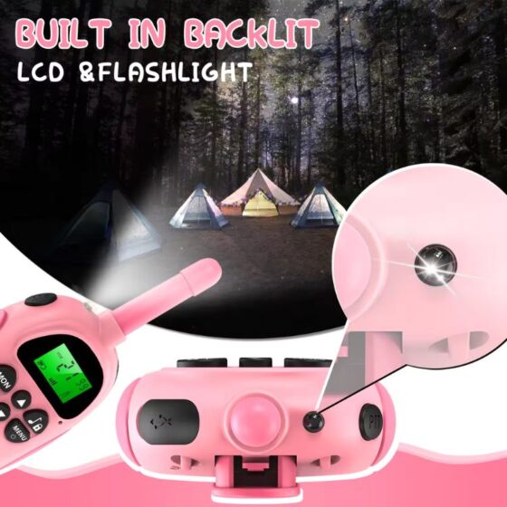 Barnens walkie talkie med ficklampa 3 km