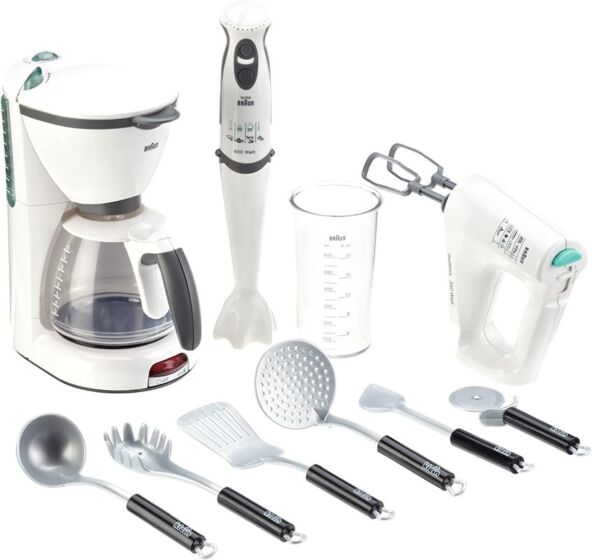 Braun Köksset med Kaffebryggare och Mixer