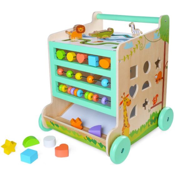 EduFun Trävagn med 9 Aktiviteter