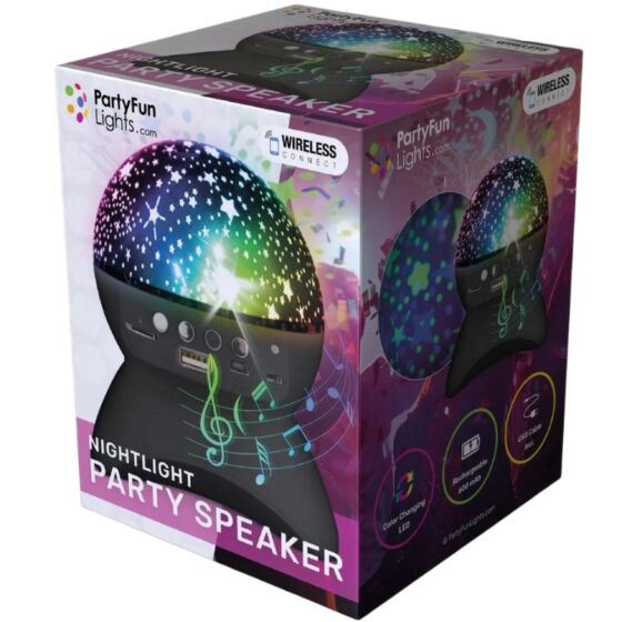 PartyFun Lights högtalare med stjärnprojektor