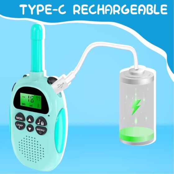 Rosa Walkie Talkie för Barn 3 km