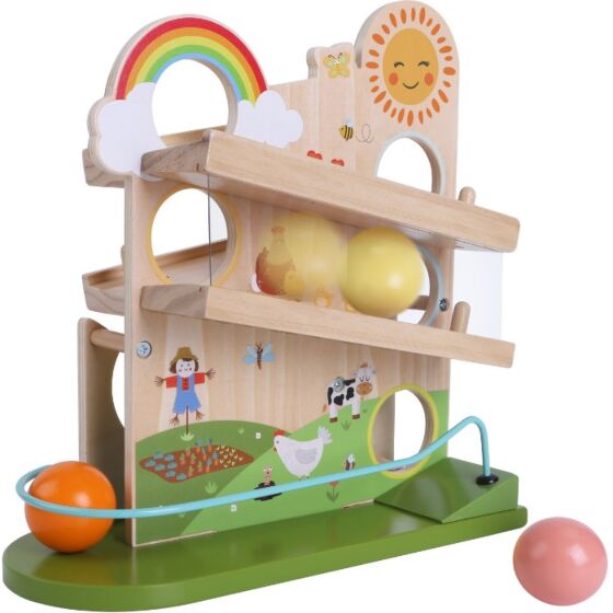 EduFun träkulbana med tre bollar
