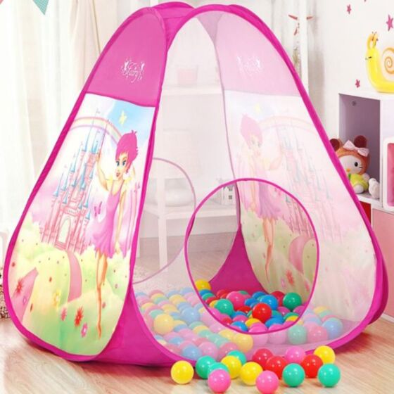 Fairy Pop-up Lektält med Bollar