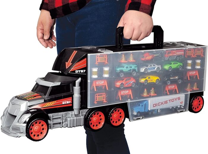 Dickie Toys Lastbil med Bilförvaring