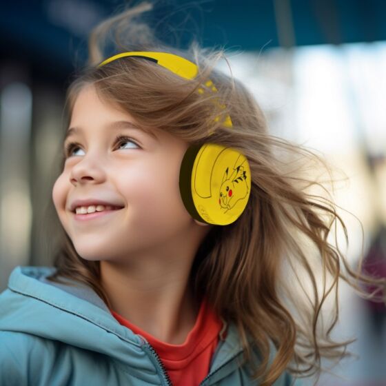 Pokemon Pikachu Trådlösa On-Ear Hörlurar