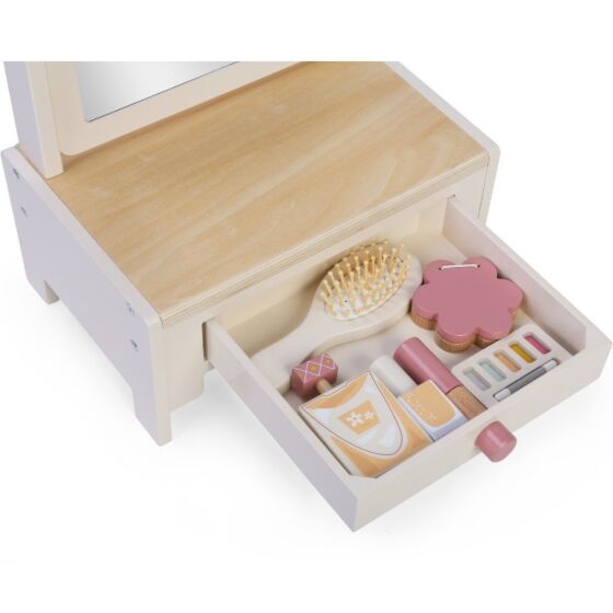 EduFun träsminkbord med tillbehör