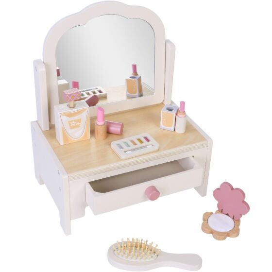 EduFun träsminkbord med tillbehör
